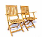 Teak Folding Chair Providence - PAIR