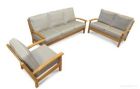 Teak Deep Seating Chappy Set in Dove