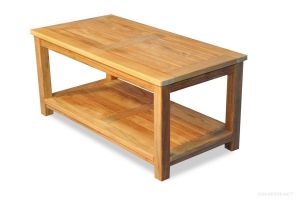 Teak Large Coffee Table, with shelf - Veranda Collection