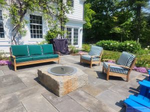 Teak Deep Seating Sofa and Club Chairs - Goldenteak Customer Photo