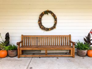 8ft Hyde Park Teak Bench Customer Photo Goldenteak AU