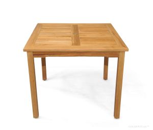 Teak Dining Table 36 in Square Bistro