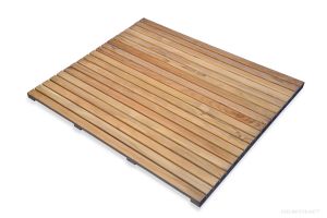 Teak Bath Mat 26 in x 26 in