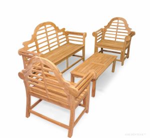 Teak Lutyens Conversation Set