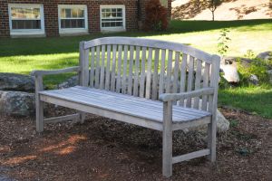 Teak Bench Aquinah at Bedford Public Library- customer photo