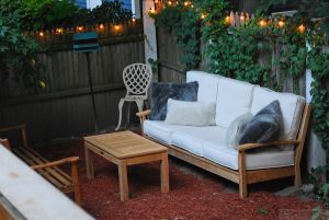 Teak Deep Seating Sofa, Hyde Park Bench and Coffee Table Customer Photo Goldenteak