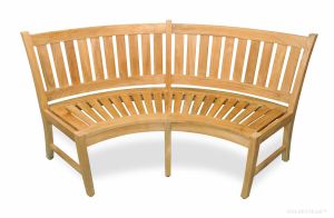 Curved Teak Bench 5ft -  Estate Collection | Premium Teak