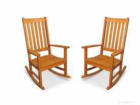 Teak Outdoor Rocking Chair PAIR - SPECIAL, Carolina Collection