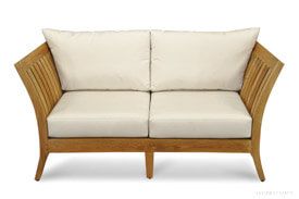 Deep Seating Love Seat in Premium Teak - Nevis Island Estate Collection