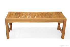 Teak Backless Shower Bench 4ft