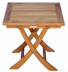 Teak Side Square Folding Table