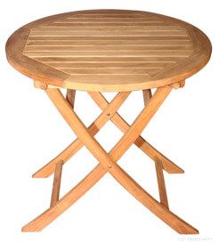 Teak Balcony Table 30 inch Dia