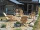 Teak Adirondacks, Block Island Chairs and End Table - Goldenteak Customer Photo