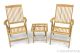 Teak Salisbury Recliner PAIR and Side Table Set