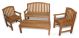 Teak Bench Seating Aquinah Conversation Set