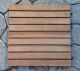 Teak Tile Slat Style 12 in Sq - box of 10