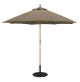 9 Ft Dia Umbrella - Pulley Lift - Commercial Dark Pole